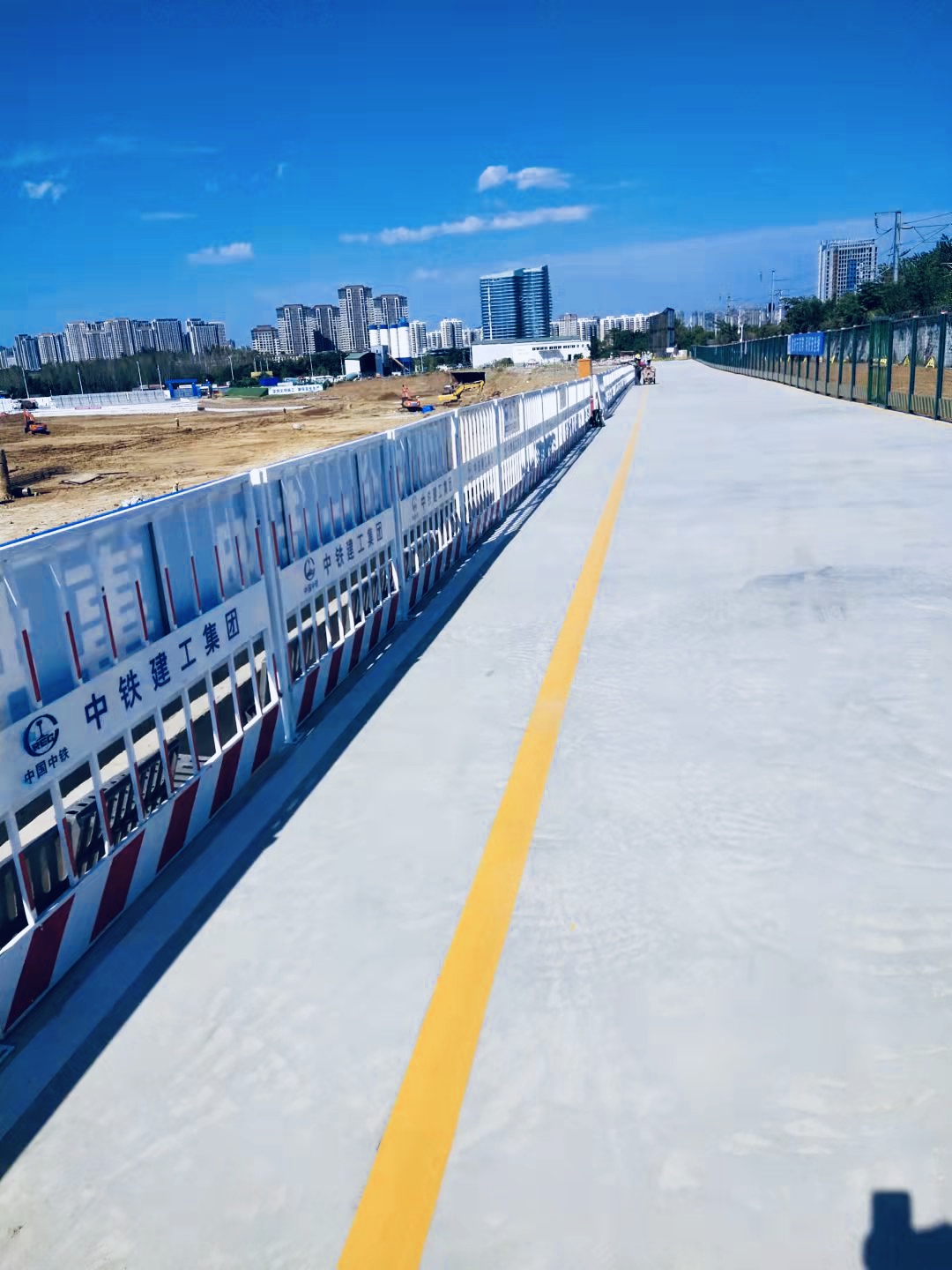 祝贺我司中铁建工合肥西站定型化设施项目验收合格