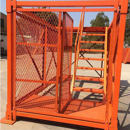 雅筑工地标准化梯笼介绍 安装范例：徐州中铁十八局